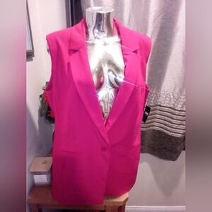 I.N.C. Hot Pink Dressy Vest XL